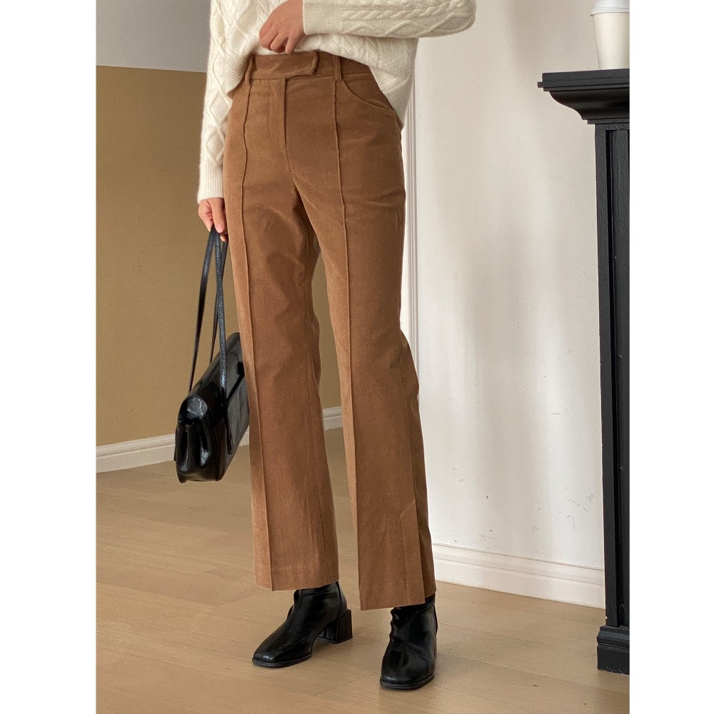 [PREORDER]Span Corduroy Bootcut Pants (beige)