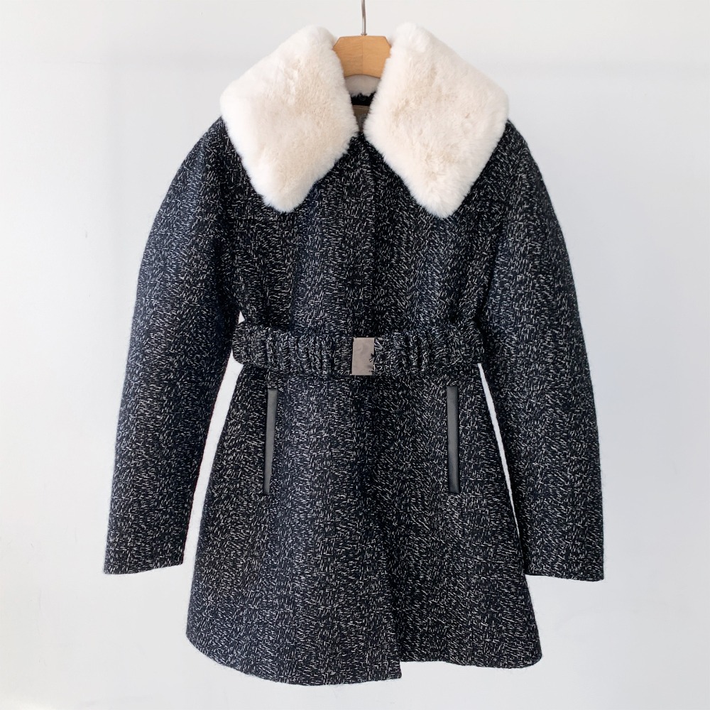 [여유수량]coco tweed half coat